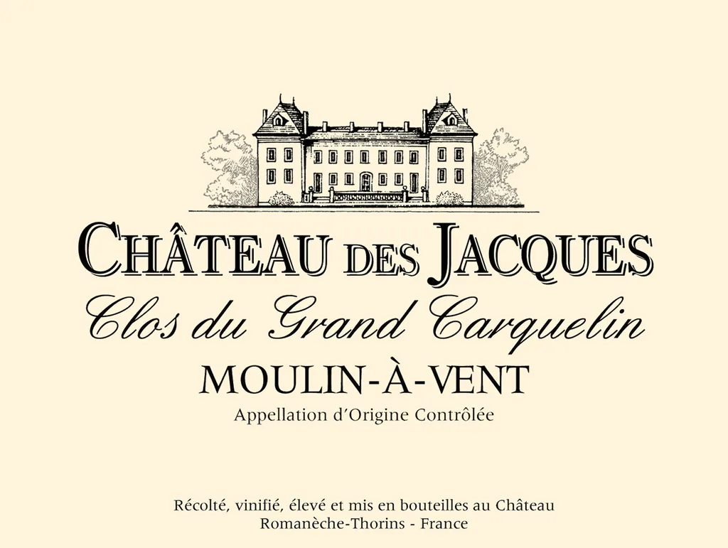 Chateau des Jacques Moulin-a-Vent Clos du Grand Carquelin Bottle