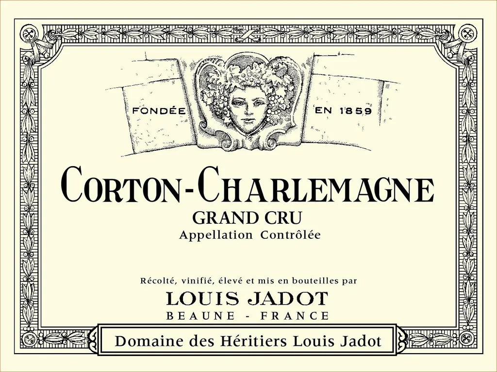 Corton-Charlemagne Grand Cru Domaine des Heritiers Bottle