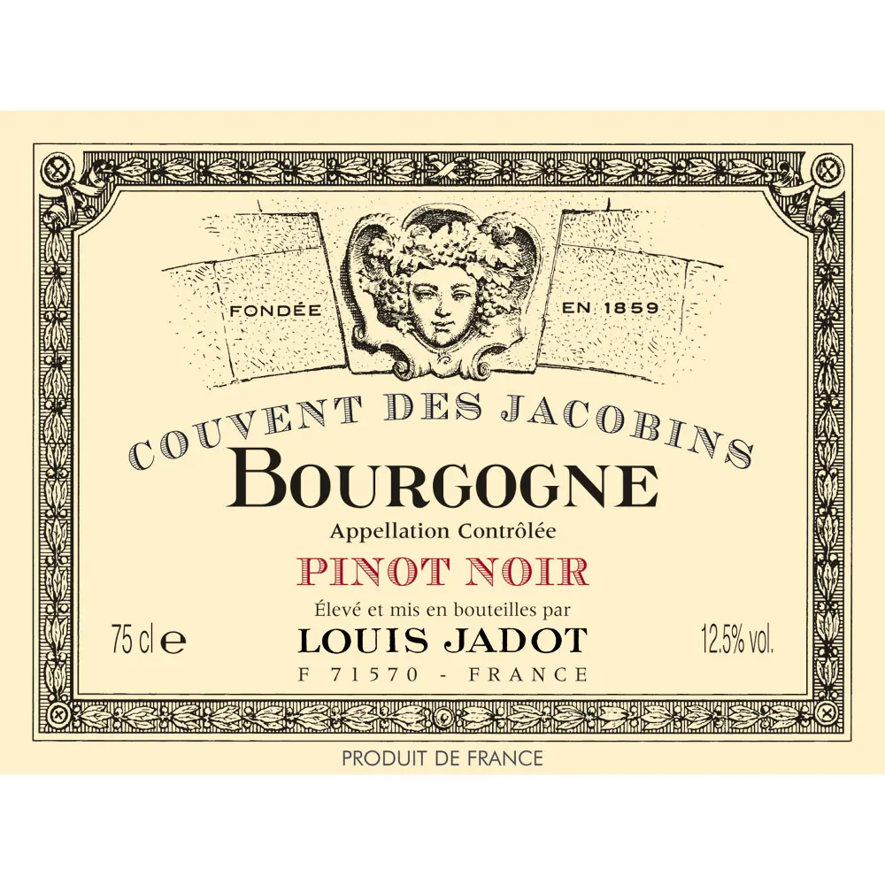 Couvent des Jacobins Pinot Noir Bottle