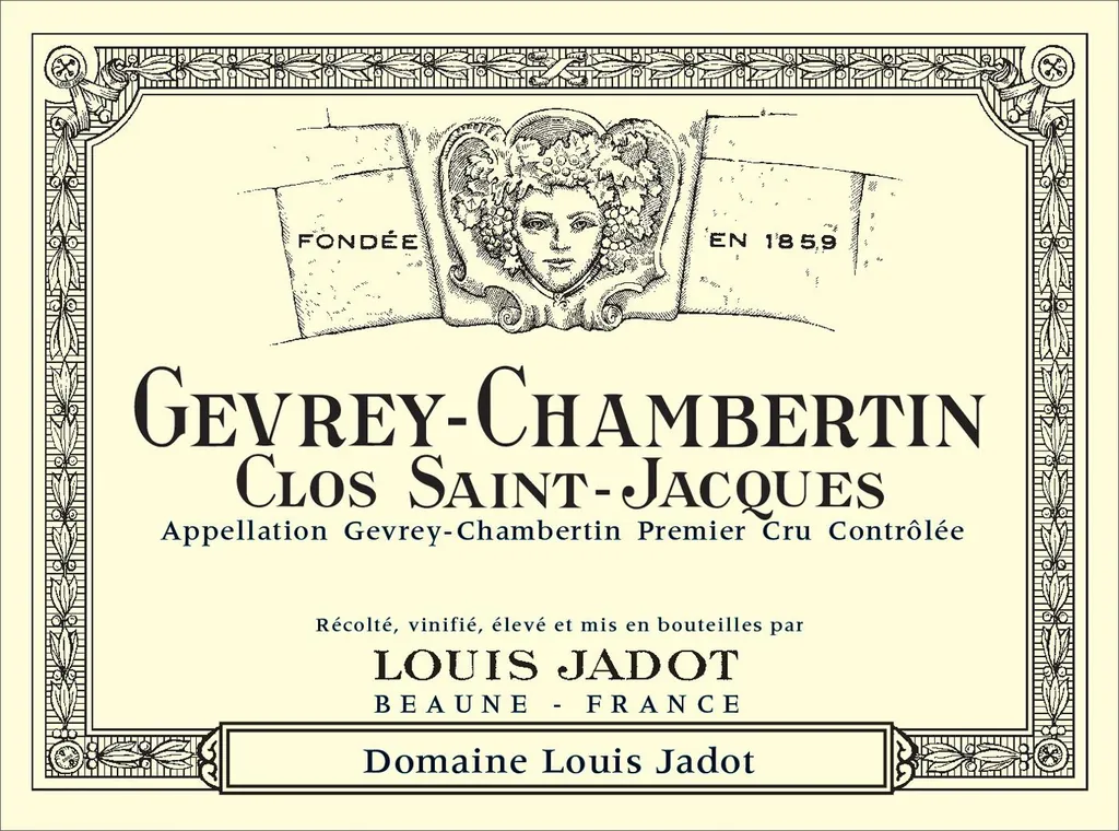 Gevrey-Chambertin Clos St. Jacques Premier Cru Bottle