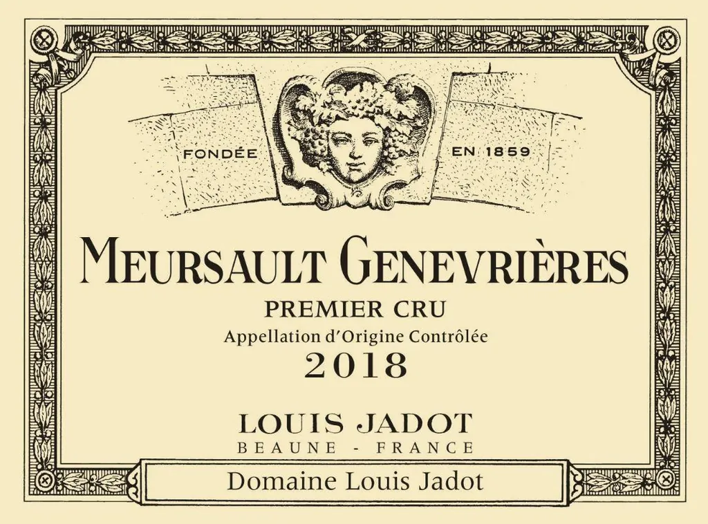 Meursault Genevrieres Premier Cru Bottle