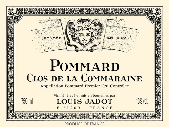 Pommard Clos de la Commaraine Premier Cru Bottle