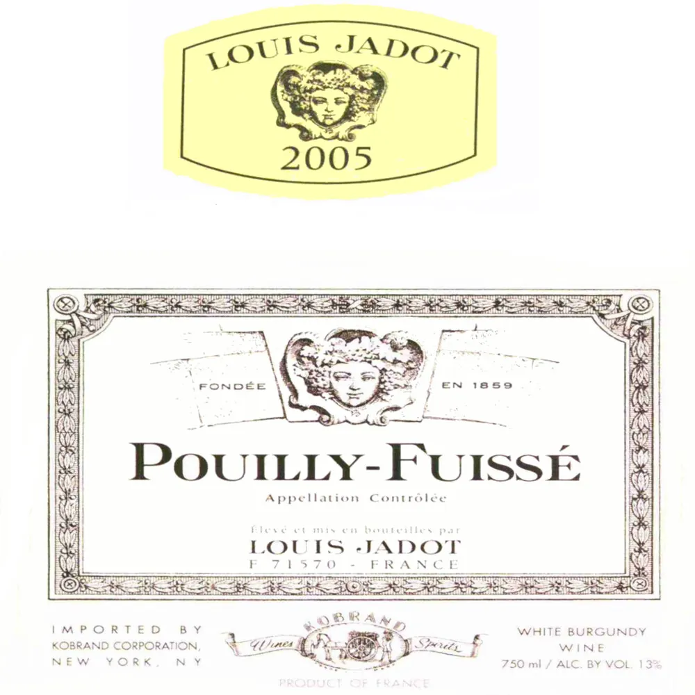 Pouilly-Fuisse Bottle