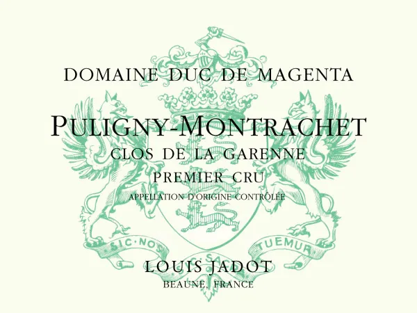 Puligny-Montrachet Clos de la Garenne Premier Cru Duc de Magenta Bottle