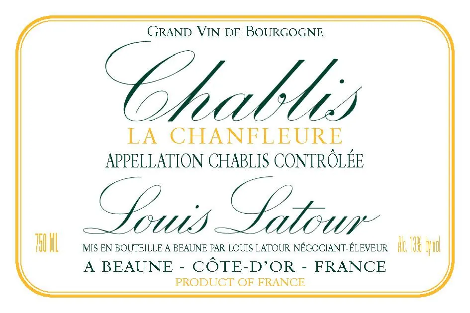 Chablis La Chanfleure Bottle