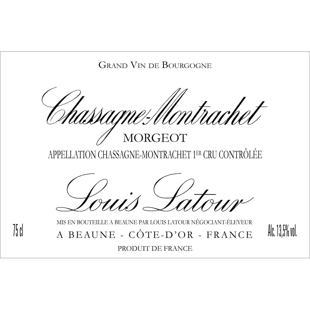 Chassagne-Montrachet Morgeot Premier Cru Bottle