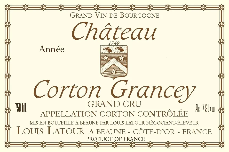 Chateau Corton Grancey Grand Cru Bottle