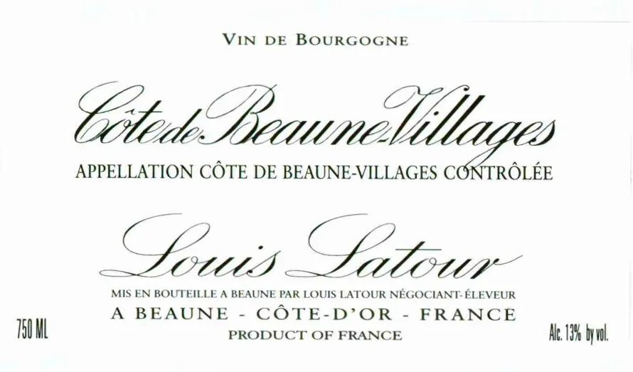 Cotes de Beaune Villages Bottle