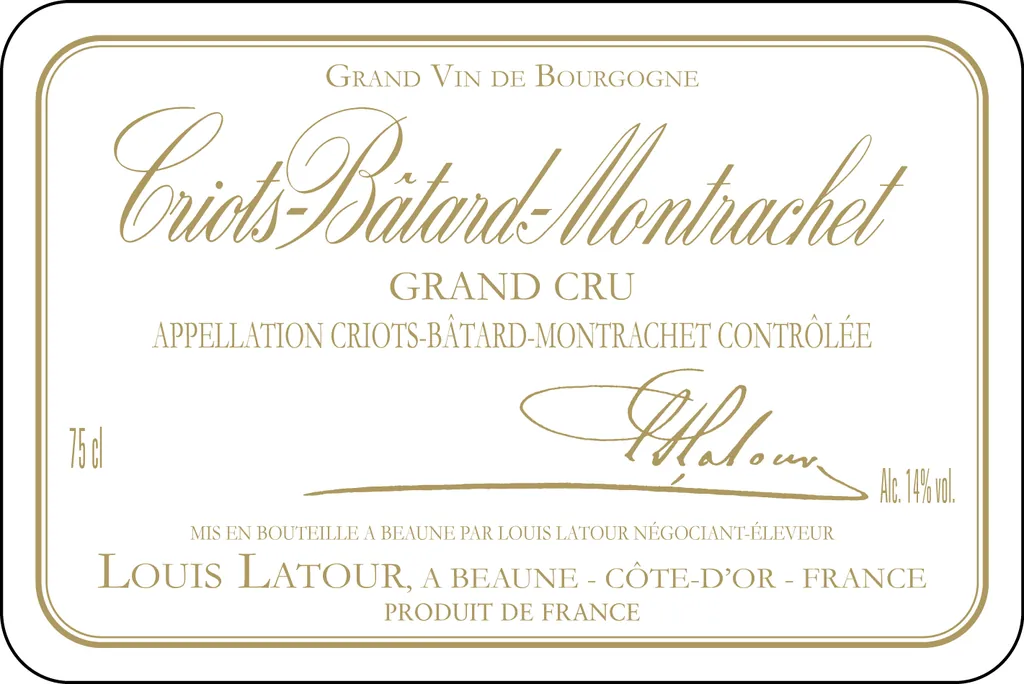 Criots-Batard-Montrachet Grand Cru Bottle