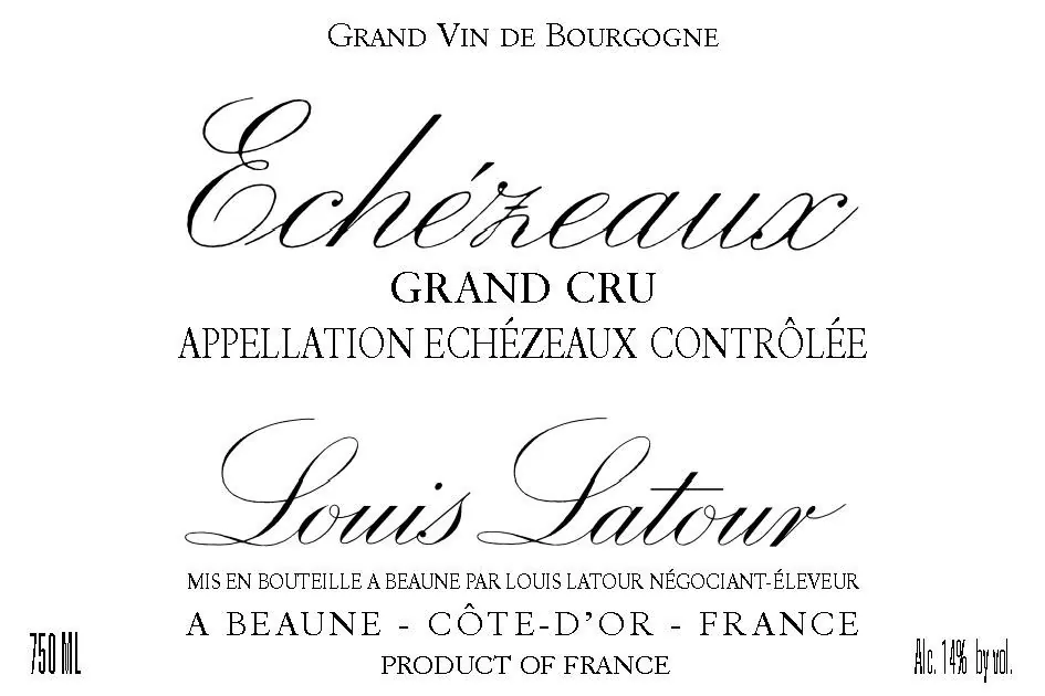 Echezeaux Grand Cru Bottle