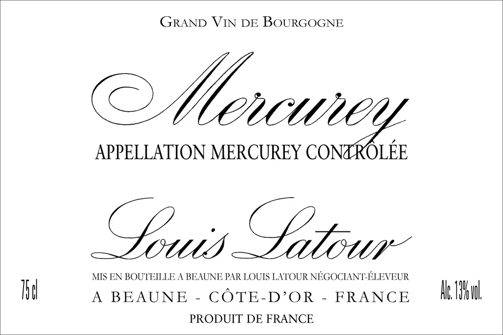 Mercurey Bottle