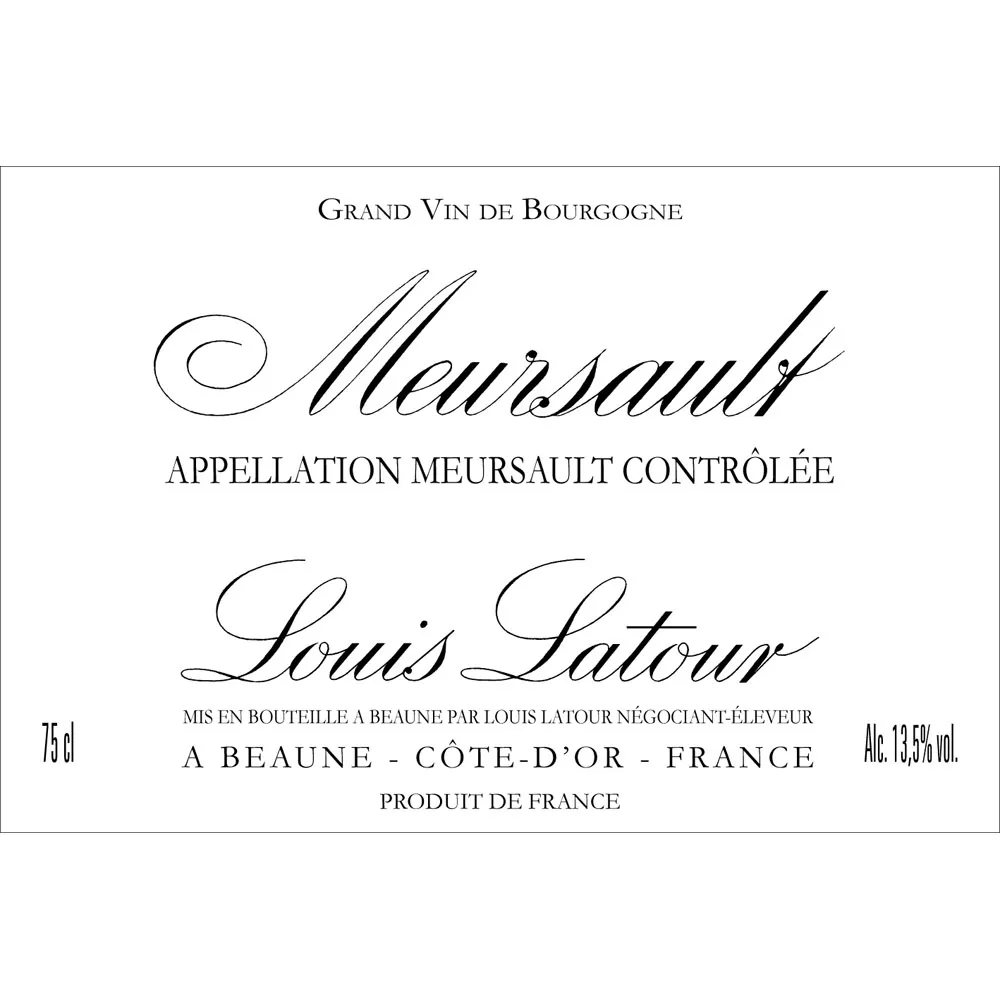Meursault Blanc Bottle
