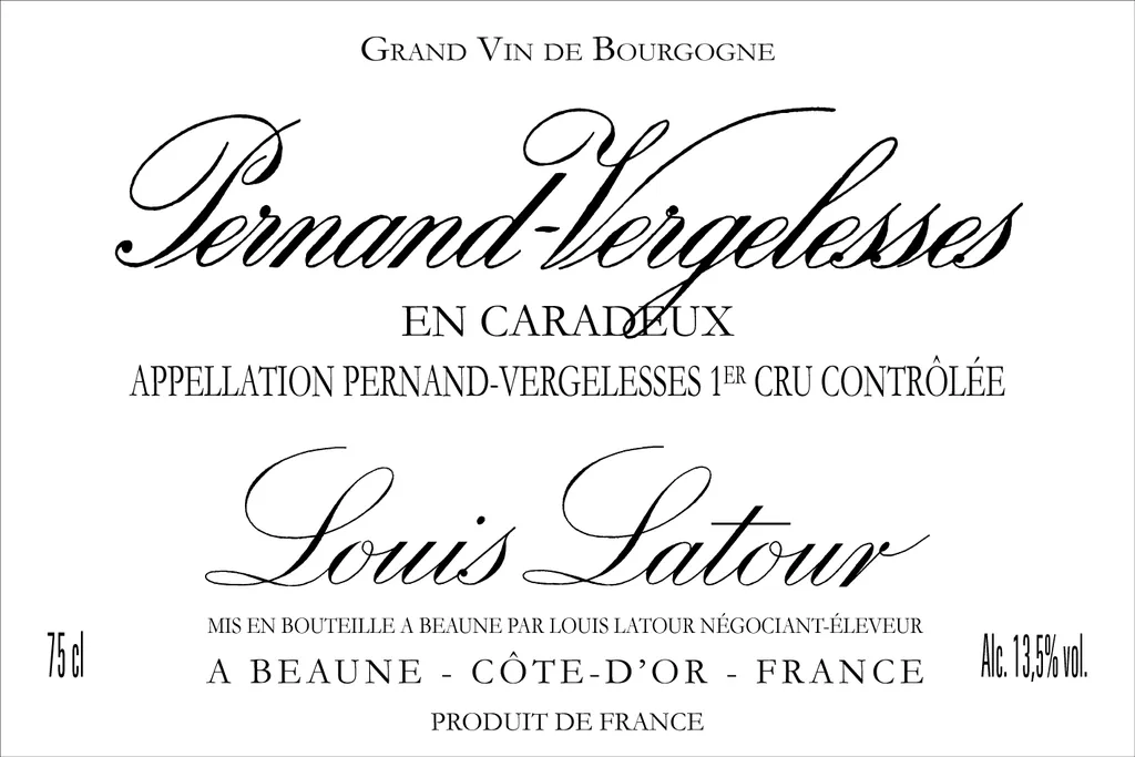 Pernand-Vergelesses En Caradeux Premier Cru Bottle