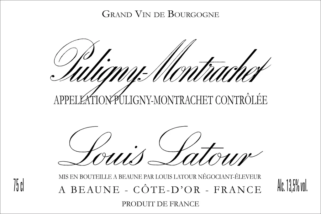 Puligny-Montrachet Bottle