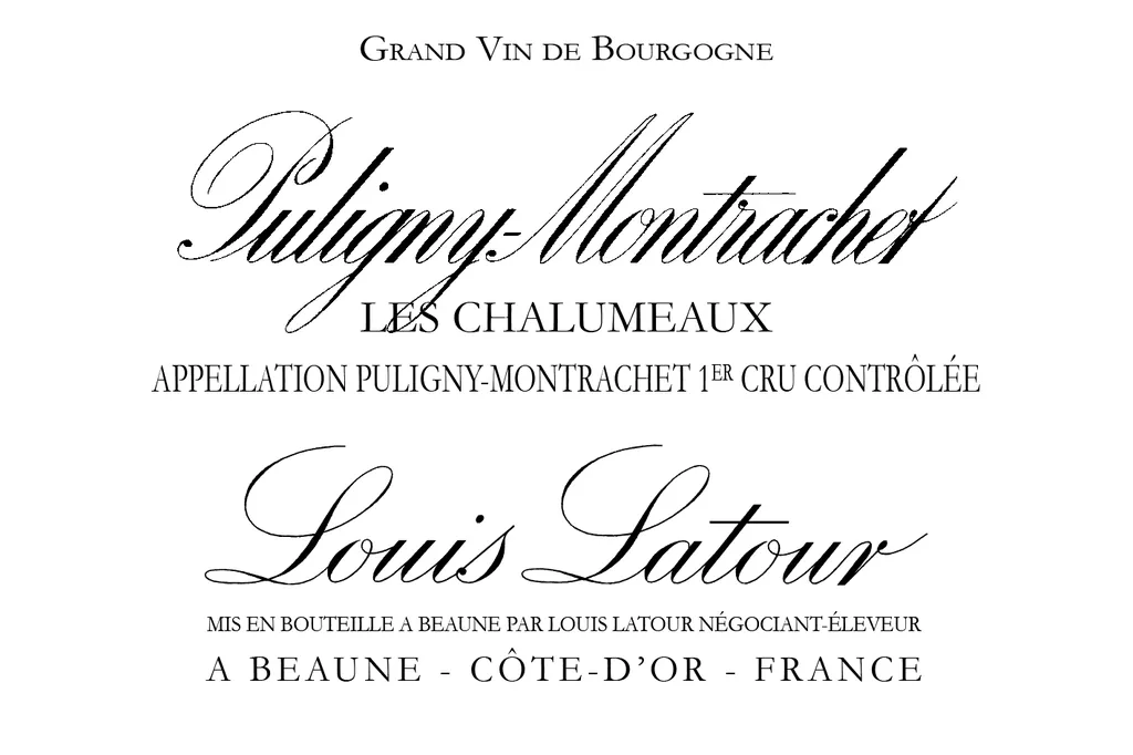 Puligny-Montrachet Les Chalumeaux Premier Cru Bottle