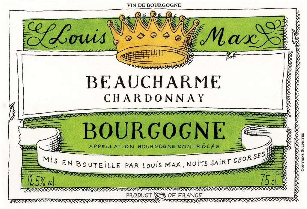 Bourgogne Beaucharme Chardonnay Bottle