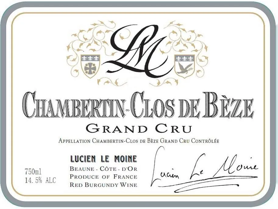Chambertin Clos de Beze Grand Cru Bottle