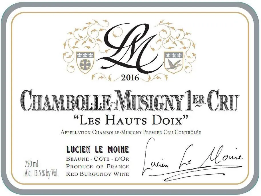 Chambolle-Musigny Les Hauts Doix Premier Cru Bottle