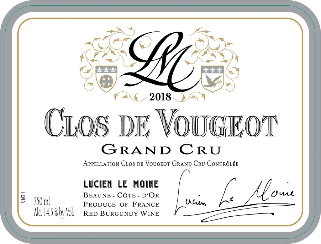 Clos de Vougeot Grand Cru Bottle