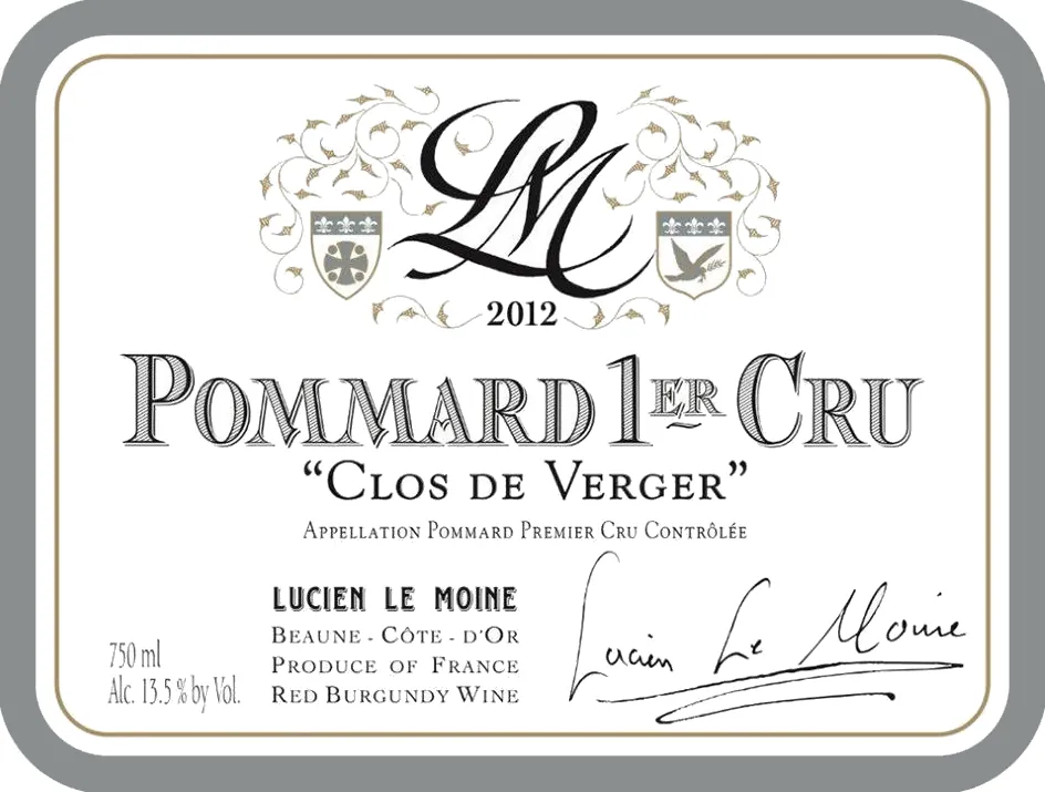 Pommard Clos de Verger Premier Cru Bottle
