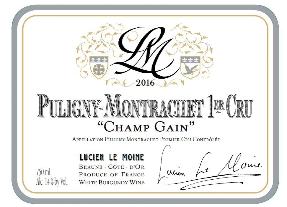 Puligny-Montrachet Champ Gain Premier Cru Bottle