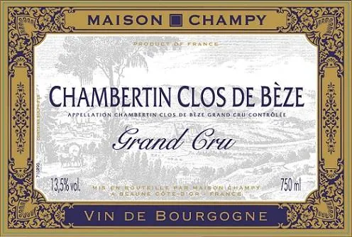 Chambertin Clos de Beze Grand Cru Bottle