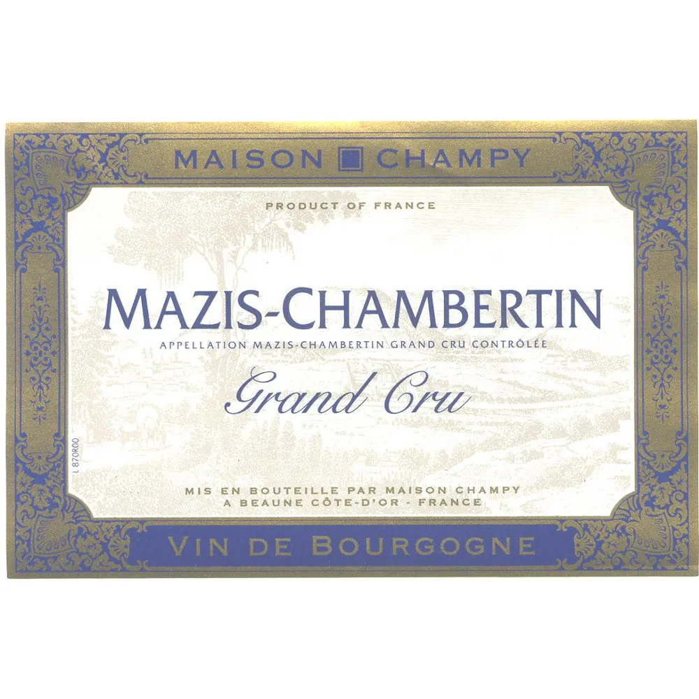 Mazis Chambertin Grand Cru Bottle
