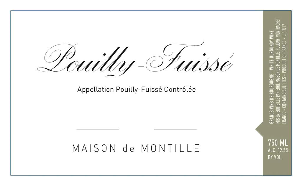 Pouilly-Fuisse Bottle