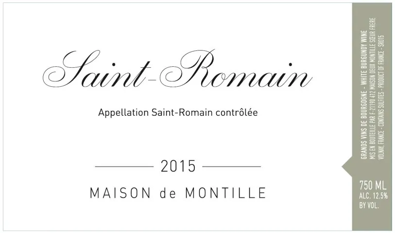 Saint-Romain Blanc Bottle