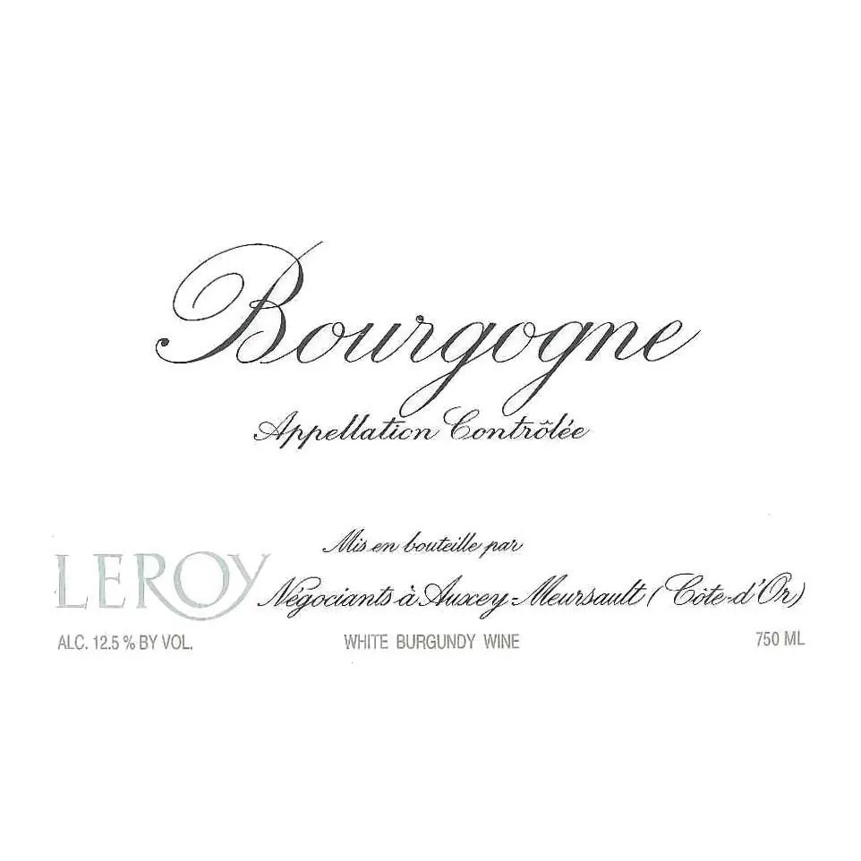 Bourgogne Blanc Bottle