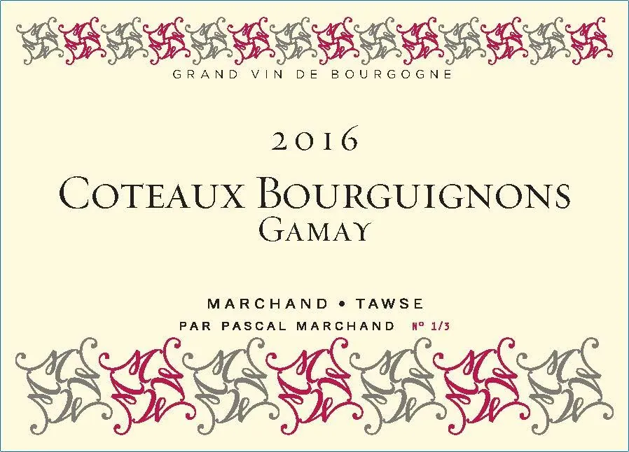 Coteaux Bourguignons Gamay Bottle