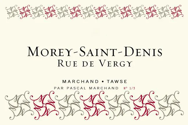 Morey-Saintt-Denis Rue de Vergy Bottle