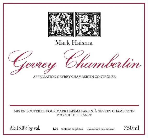 Gevrey-Chambertin Bottle