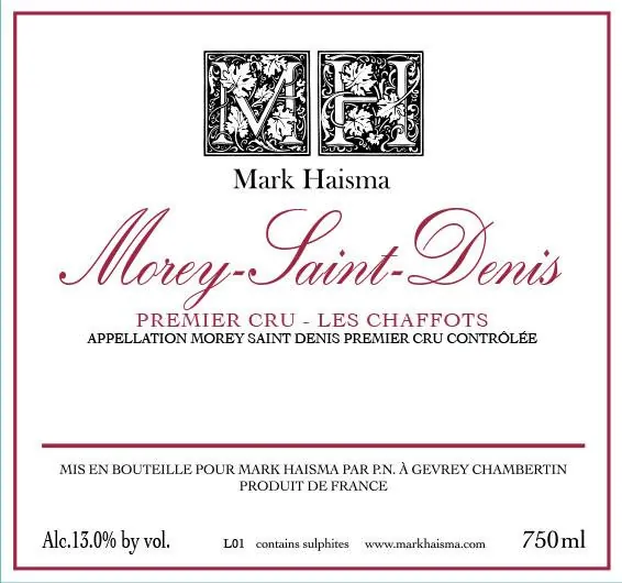 Morey-Saint-Denis Les Chaffots Premier Cru Bottle