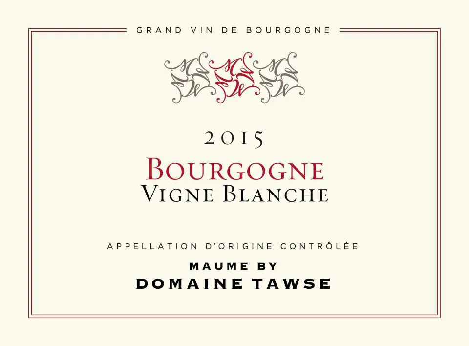 Bourgogne Rouge Vigne Blanche Bottle