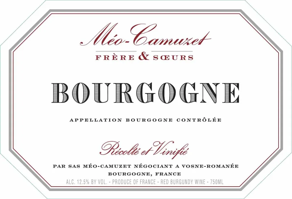 Bourgogne Rouge Bottle