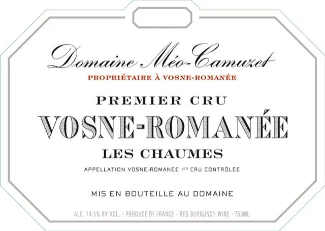 Vosne-Romanee Les Beaux Monts Premier Cru Bottle