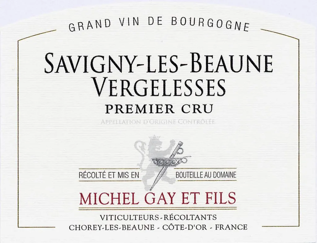 Savigny les Beaune Vergelesses Premier Cru Bottle
