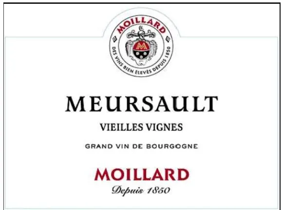 Meursault Chardonnay Bottle