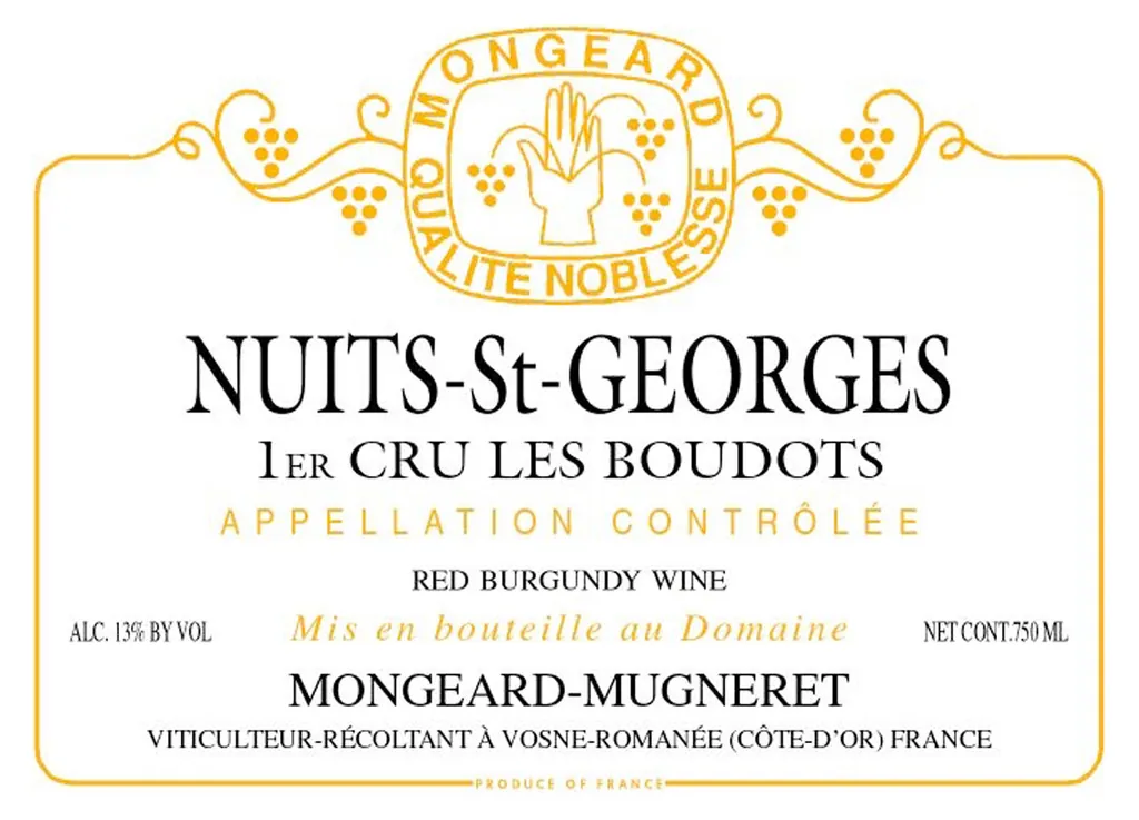 Nuits-St-Georges Boudots Premier Cru Bottle