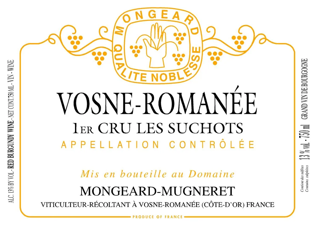 Vosne-Romanee Les Suchots Premier Cru Bottle