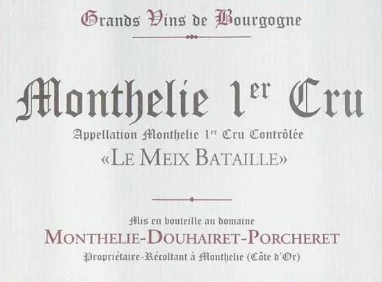 Le Meix Bataille Premier Cru Bottle