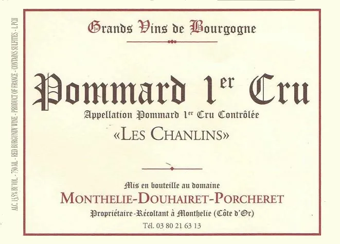 Pommard Les Chanlins Premier Cru Bottle