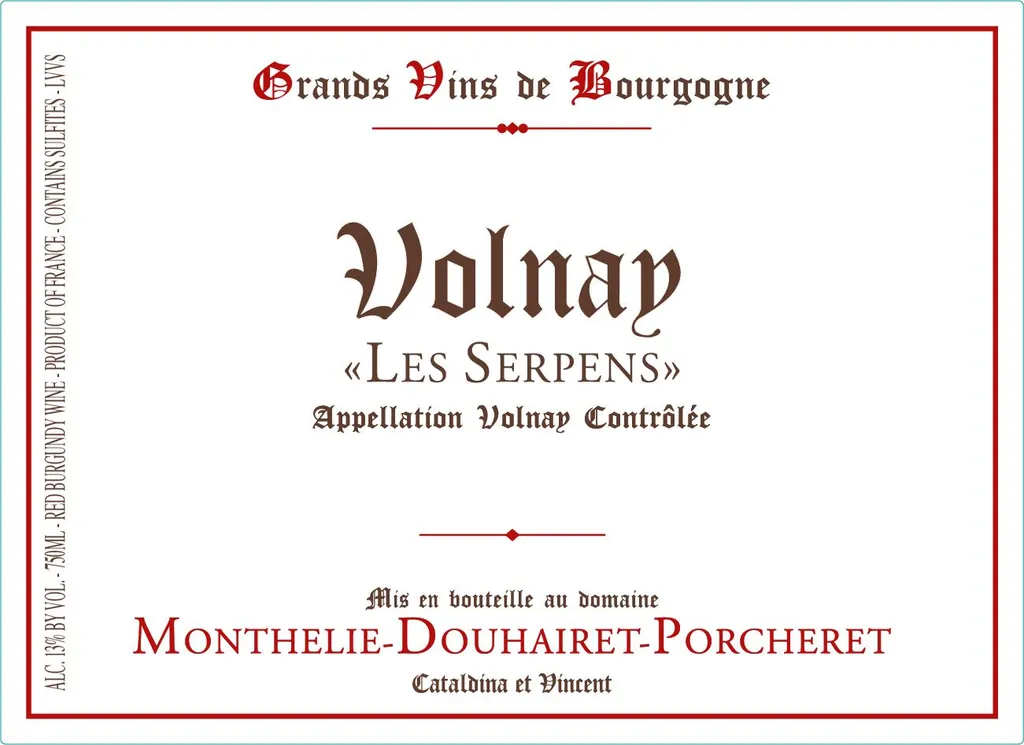 Volnay Les Serpens Bottle