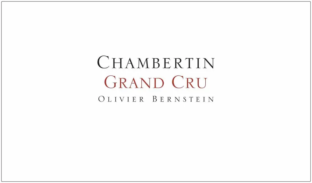 Chambertin Grand Cru Bottle