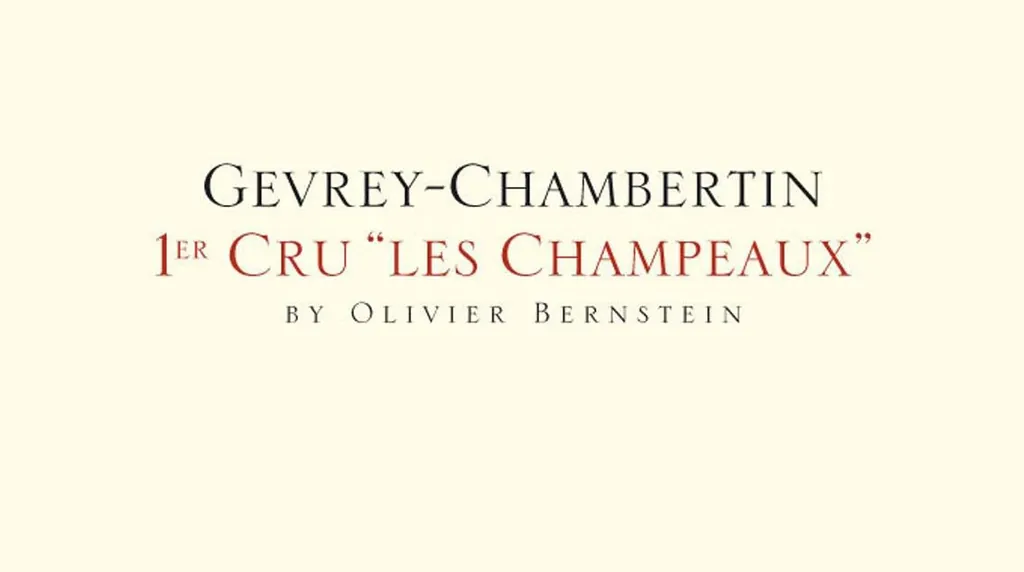 Gevrey-Chambertin Les Champeaux Premier Cru Bottle