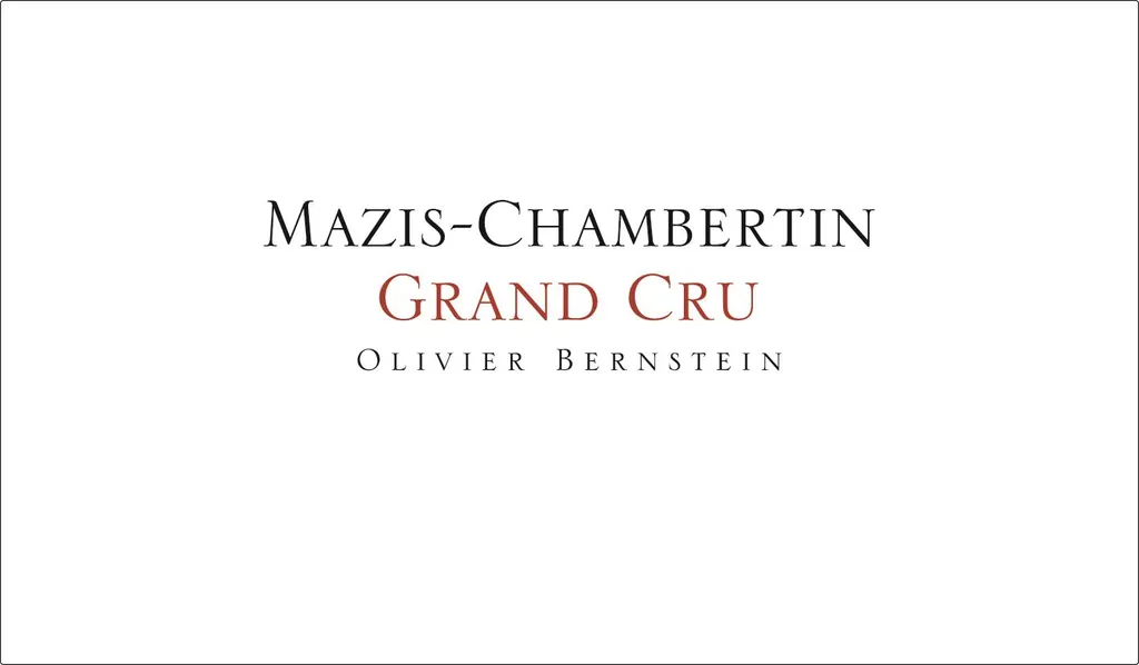 Mazis-Chambertin Grand Cru Bottle