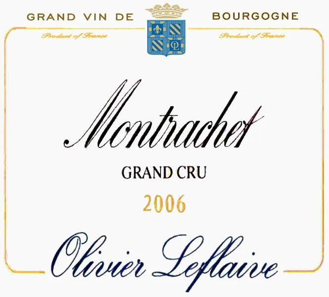 Montrachet Grand Cru Bottle