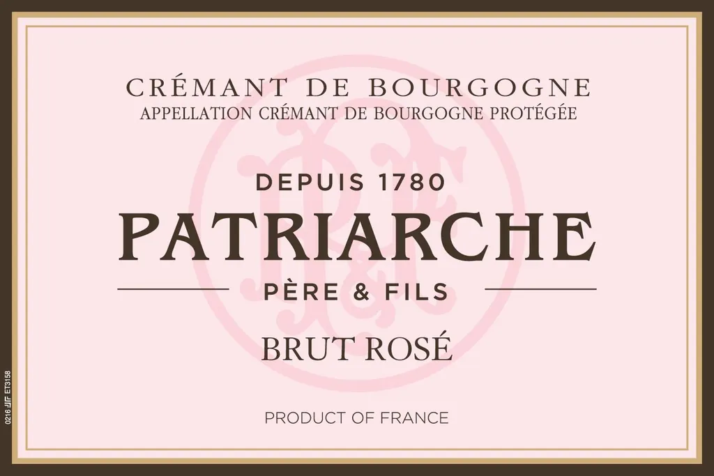 Cremant de Bourgogne Brut Rose Bottle