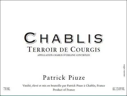 Chablis Terroir de Courgis Bottle